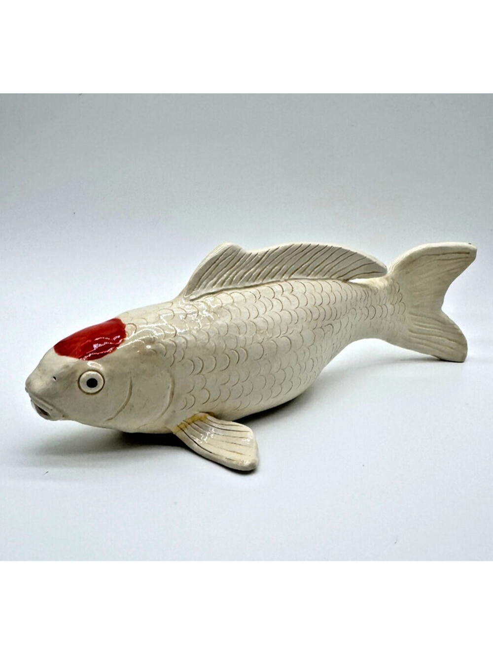 Kauai Pottery Koi Fish Peni Wyatt Sculpture Handmade Hawaii